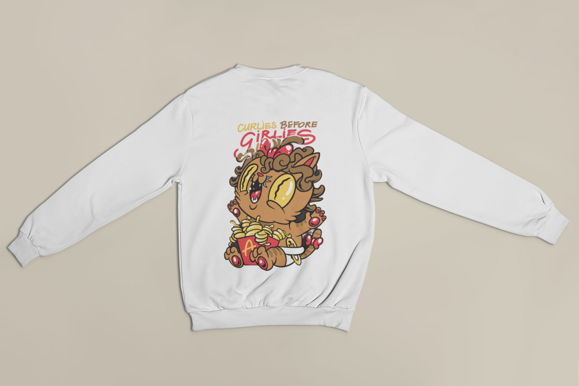 Curly Before Girlies Crewneck Sweater