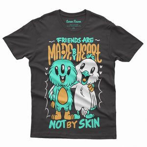 Friends Are Made By Heart - Not By Skin freeshipping - Aarondavoe