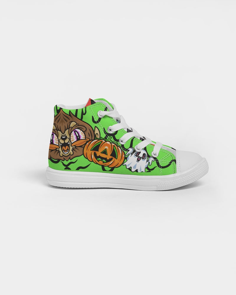 Halloween Aaron Davoe Kids Hightop Canvas Shoe